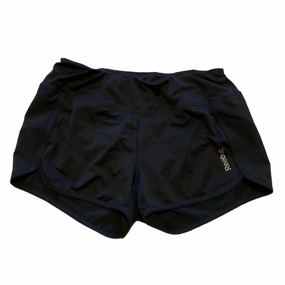 Black Reebok athletic shorts